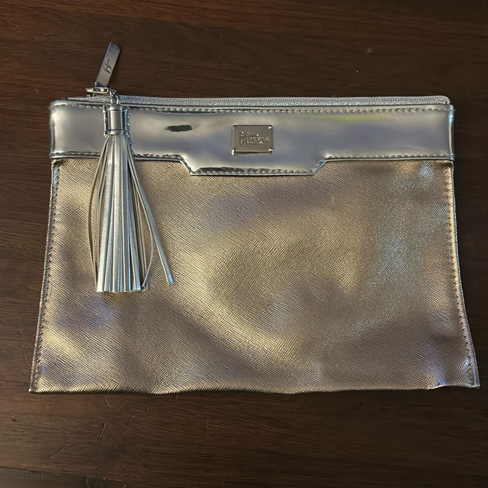 IT Cosmetics rose gold makeup bag